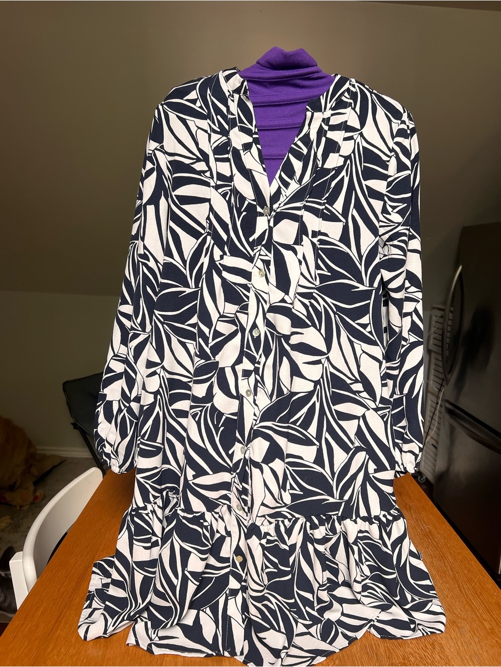 Rachel Zoe Black and White patterned Dress